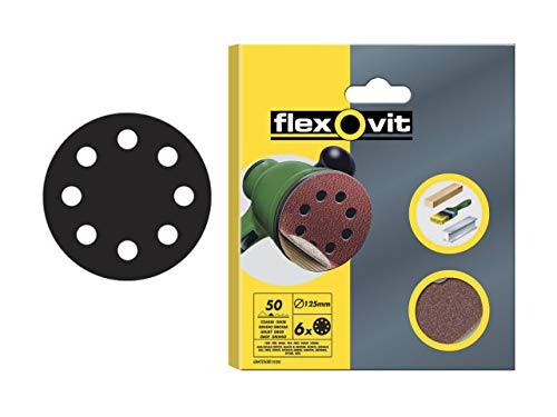 Flexovit - Hook & Loop Sanding Discs 125Mm Assorted (Pack Of 25)