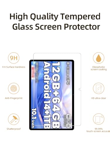 Protector de pantalla vidrio templado para Ctab 10 10.1" miniatura 4