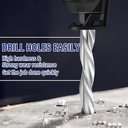TOBEOME 50 Stück Trockenbaubohrer, 1/8 Spiralsägespitzen-Schneidbits, Trockenbau-Führungsspitzen-Schneidbits, Werkzeuge, Zur Verwendung mit Spiralsäge