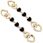 Cg 2pcs Heart Black