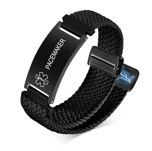 Pulsera de identificación médica elástica para hombres y mujeres miniatura 1