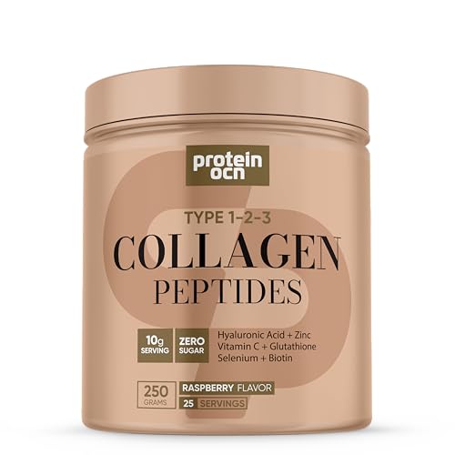 Collagen Kolajen Ahududu 6 Vitamin İlaveli Tip 1,2,3 250g 25 Servis