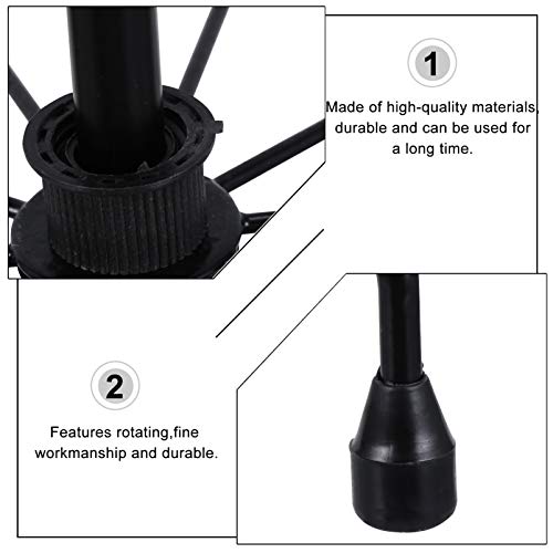 Doitool 3- Tier Hat Display Rack Stand Metal Retail Display Stand Cap Organizer Standing Hat Hooks Rotating Display Rack Stand #TOP2