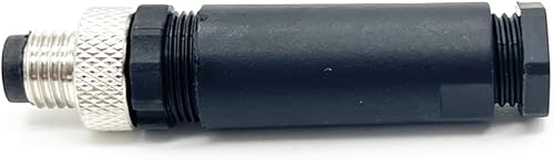 Miniatura 4 de 2 unids M8 3 Pin Macho Conector Macho, 0.315 in A Código Industrial Conector Circular Sin Blindaje Asamblea de Campo Cable Sensor 60V 4A ACDC IP67