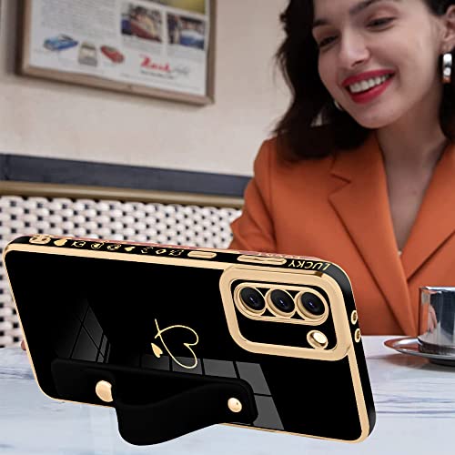 Ziye Galaxy S21 Plus 5G Luxury Electroplated Case With Strap Love Heart Plating Gold Bumper Cover For Women Girls Anti-Scratch Shockproof Back Phone Case For Samsung Galaxy S21 Plus 5G 6.7 Inch #TOP4