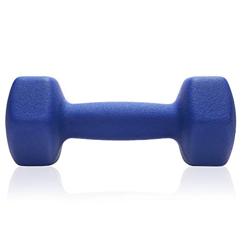 Philosophy Gym Neoprene Dumbbell Hexagon Hand Weights, 7 Lb Pair - 14 Lb Total #TOP1