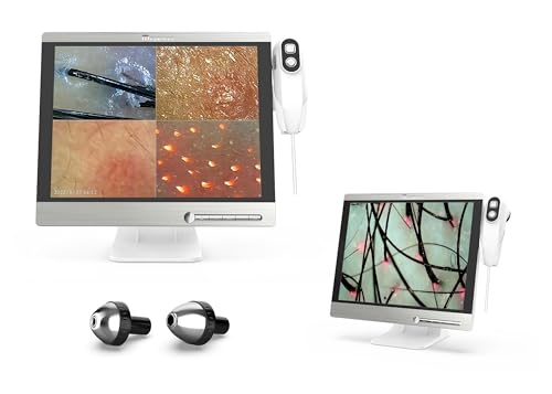 MUCHUNBY 15.5-inch Scalp Camera, high-Resolution Hair and Scalp Analysis Device, 50/200x Lens, 32G Image Storage, Suitable for Customer Consultation and Head spa
