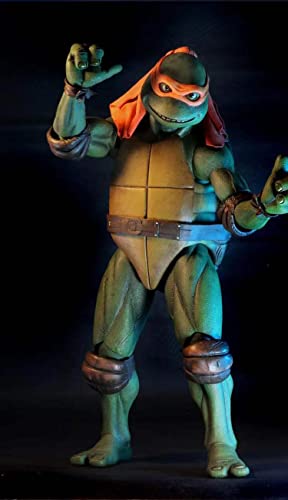 Hifpklbx Turtles Action Figure, Turtles Toy, Multi-Joint Mobility Classic Collection Movie Turtles Toy The Best Gift For Children (Orange) #TOP4