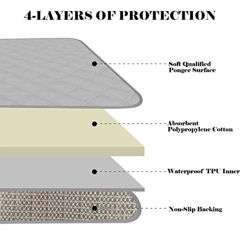 Almohadilla de asiento reutilizable e impermeable pack de 2 protectores de silla lavables 22X21 4