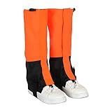 TONGIHS para Zapatos y Botas, para Senderismo, Caminatas, Footing, Escalada, Pesca y Paseos al Aire Libre en Invierno (Fundas pequeñas para Botas de Nieve - Naranja Fluorescente)
