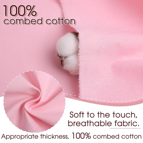 Candy Pink Cotton Fabric, Natural 100% Cotton Poplin Fabric by The Yard 59 Inches Wide Lining Fabric for Sewing Apparel Cloth Soft Embroidery Quilting, 10 Yard by FFPDYBEST - Used condition - Image 3