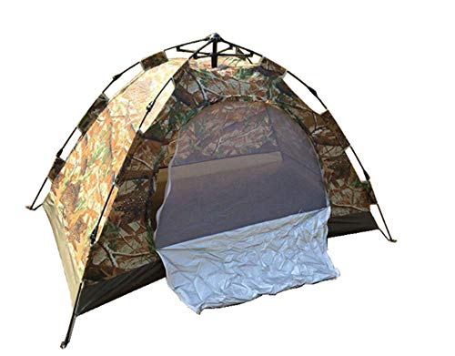 Tente de camping double ultra-gégère motif camouflage pour bivouac sauvage et randonnée