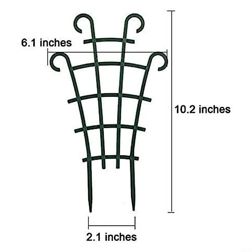 6 stuks plantenondersteuning voor tuin, plantensteunpalen voor klimplanten, stapelbare tuinpalen steunframe voor tomaat pioenroos monstera hortensia's rozen sedum groenten - Afbeelding 6