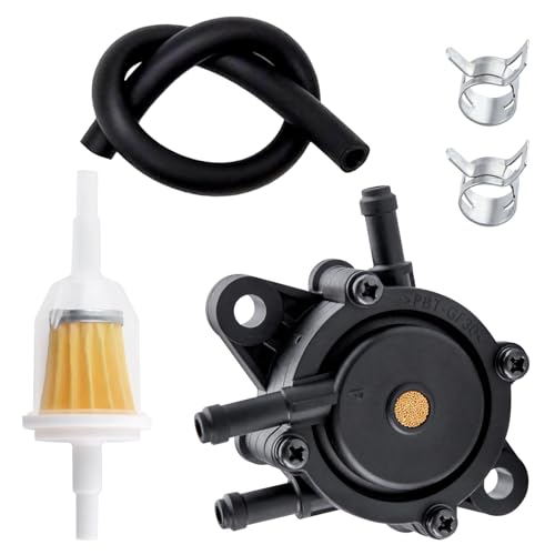 GOLD DEER Bomba de combustible con filtro y manguera de aceite compatible con Kohler 17HP-25 tractor cortacésped de motor pequeño, bomba de combustible de vacío de gas para Honda 16700-Z0J-003; John