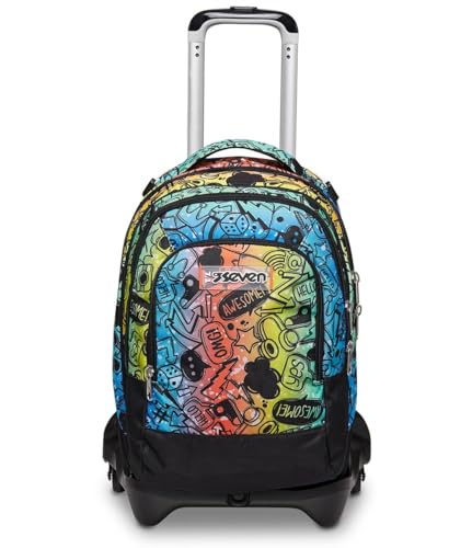 Seven Schulranzen Detach mit Trolley-Funktion, Rucksack mit Rollen, zum...
