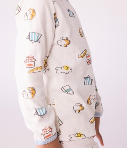 Pigiama bambino in tubique con stampa colazione - 3