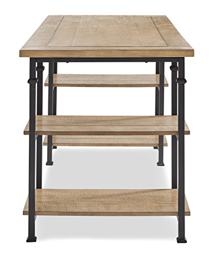 Homelegance Factory Metal Frame Writing Desk, Rustic Brown #TOP2