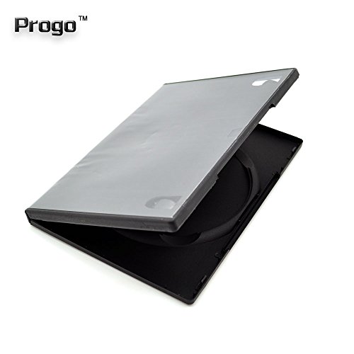 Progo 50 Pack Standard Black Single Dvd Cases 14Mm #TOP1