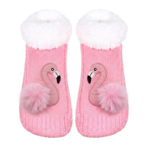 Image of ZYZX Cute Funny Slipper Socks for Women with Grips,Fuzzy Socks Indoor