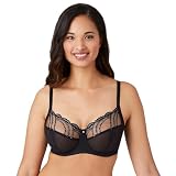 Wacoal Women's Evocative Edge Full Figure Underwire Bra, Black, 36G