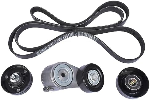 Juego de Correas Acanaladas en V Tensor de Correa 6PK2455 Compatible con Wran-gler JK 2.8 CRD 2007-2018 35612028G 530340...