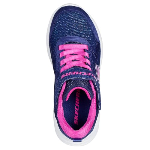 Skechers Bambina Wave 92 Sneaker In Blu Navy Blue, Taglia 32, Lavabile In Lavatrice - 2