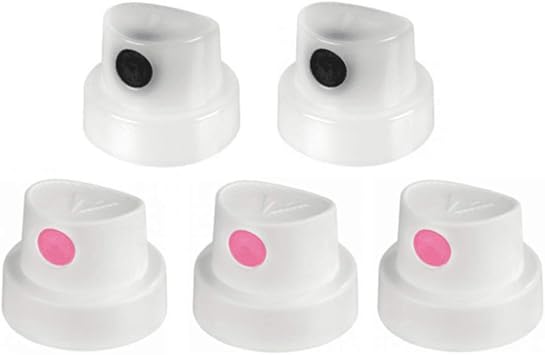Kobra Fat Caps Set Pack of 5 Replacement Male Nozzle Tips for Wide Line Graffiti Spray Paint & Aerosols