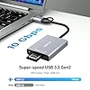 BENFEI CFexpress Type A Card Reader with USB 3.2 (Gen 2) 10Gbps, USB-C&USB-A 2-in-1 Type A CFexpress Adapter, Compatible with Windows/Mac/Linux/Android