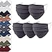 Produktbild EllaTex 5er Pack Mund-Nasenschutz Masken/Atemschutz Maske Behelfsmaske Baumwolle WASCHBAR WIEDERVERWENDBAR in 10 Farben verfügbar, Farbe:Anthrazit-Grau