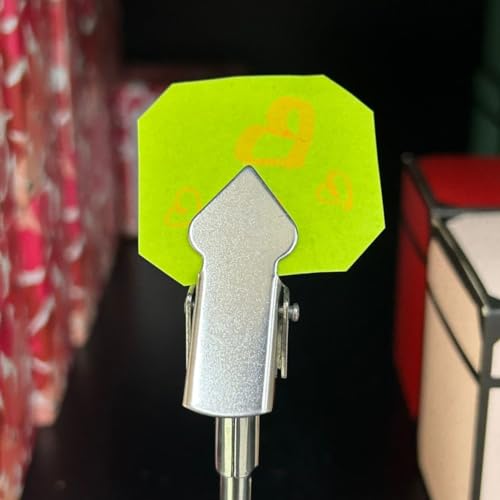 Porta Recado Bilhete Clip Em Aço Inox Para Mesa 10cm