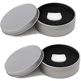 2-Pack Makeup Brush Cleaner Sponges – Quick Color Switch for Eyeshadow Brushes, No Water or Chemicals, Reusable with Travel Case