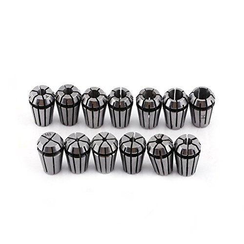 ER11 Collet Set, 13 PCS ER11 Collet Chuck 1-7MM ER-11 Spring Collet for CNC Engraving Machine & Milling Lathe Tool Holder