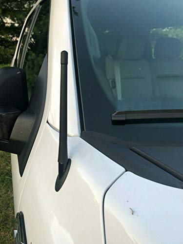 Antena MAST de 7 pulgadas negra para camionetas Dodge RAM 1500 modelos 2009 a 2019