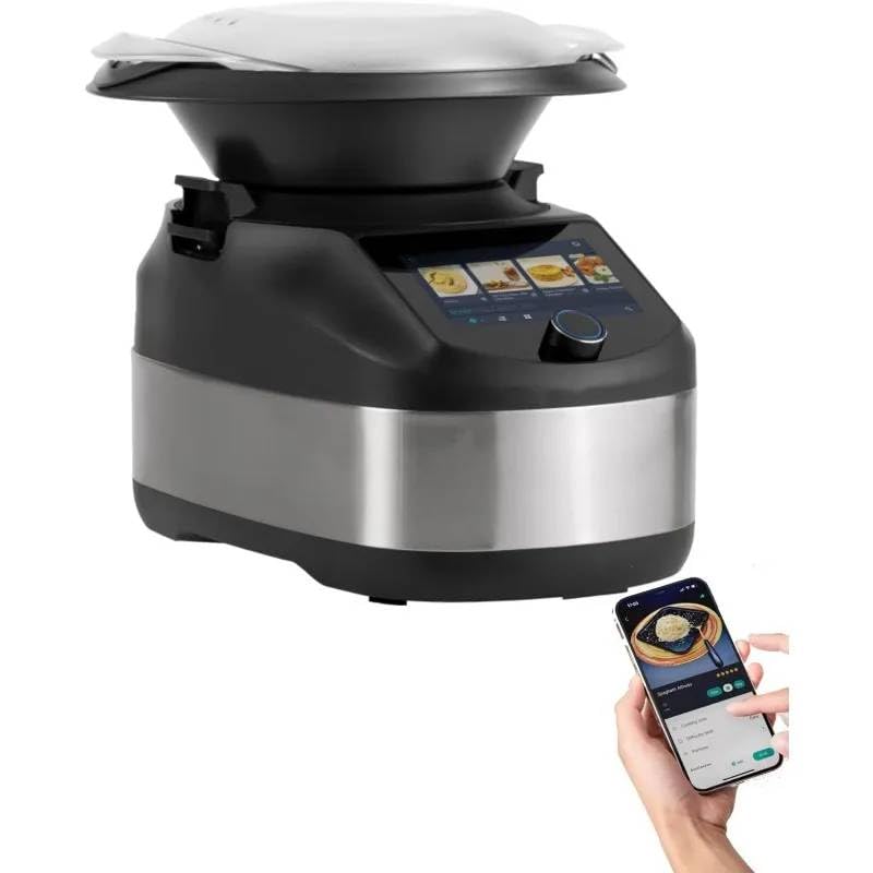 SHIPLORD® Smart Cooking Robot: 4L Capacity Food Processor with Integrated Scale & Wireless App Control for Effortless Meal Prep-image-14