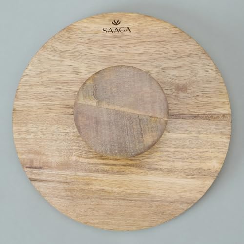 Image of Saaga Wooden Cake Stand | Elegant Dessert Display Stand | Perfect for Parties & Celebrations, Elegant Design| Perfect for Parties, Gatherings - Blue