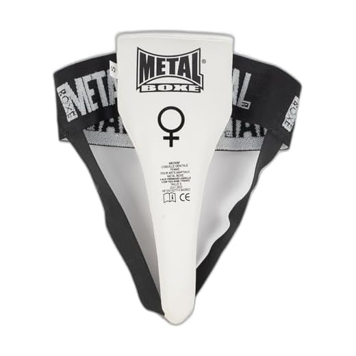 Metal Boxe MB2008F - Protección del abdomen inferior para mujer, color Blanco, talla L