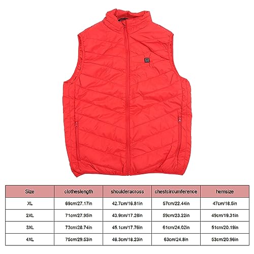 Colete Aquecido, Colete Elétrico Leve Lavável Dc 5v Usb Controle de Temperatura de 3 Velocidades par