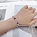 Cute Ladybug Bracelet for Women Lucky Charm Animal Jewelry Silver Bangle Hypoallergenic Stackable Bracelets for Daily Wear Ladybug Lover Fashion Holiday Good Luck Accessories