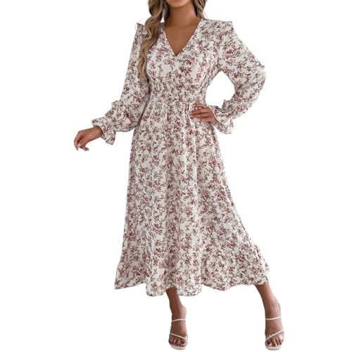 Robe automne fleurie et fluide pour vos sorties en ville