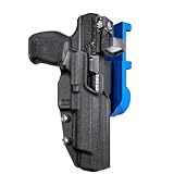 IPSC/USPSA Quick Mount Holster - Quick Release Aluminum System for Competition Use fits Canik SFX Rival (Left-Hand Draw, Blue/Black)