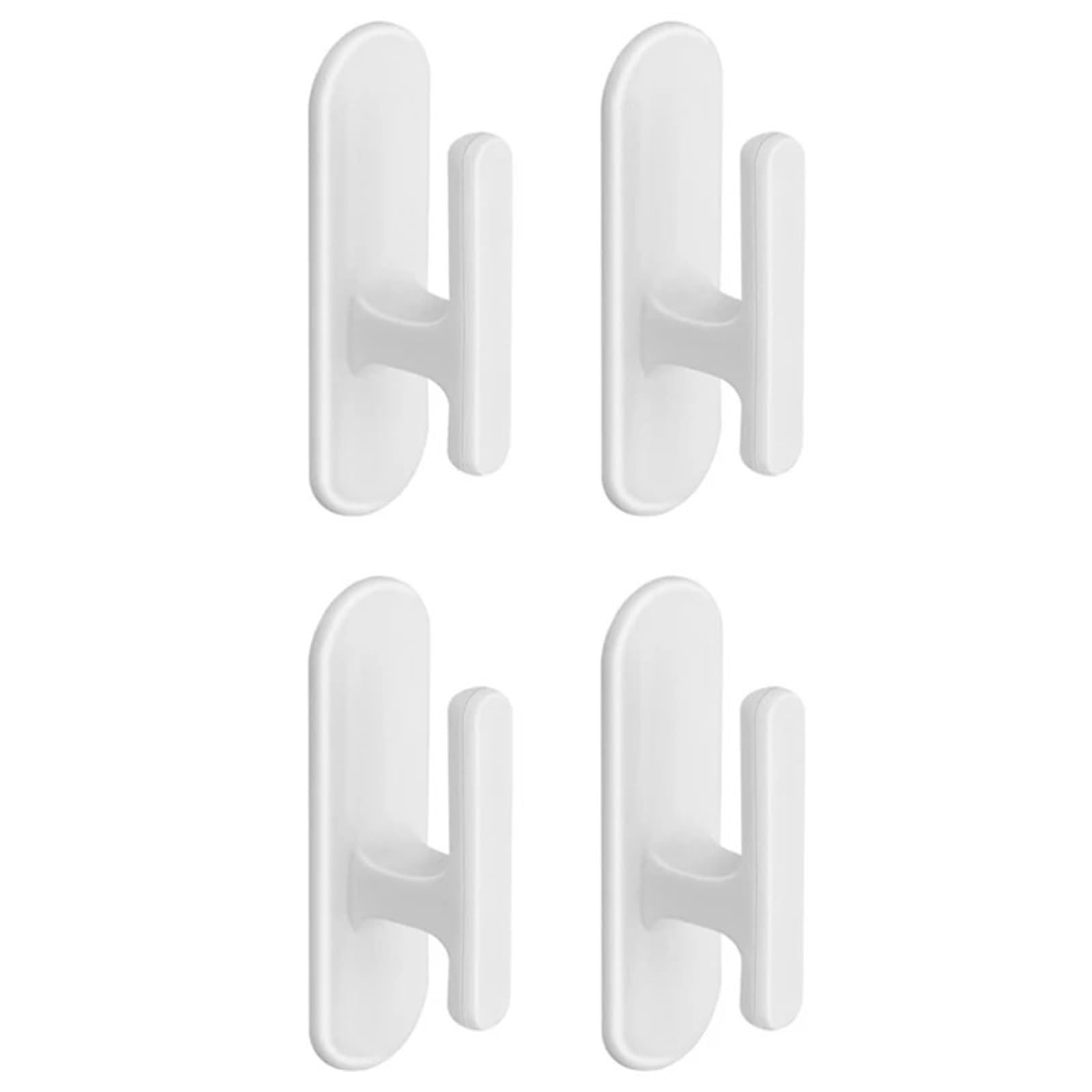 PPQIRU 4 Pcs Blind Cord Holder Safety Hook Adhesive Window Curtain Drapery String Wrap Cleat Winder for Home Office Use For Home