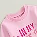 FYBITBO First Birthday Baby Girl Outfit in My One Year Old Era Sweatshirt Fall Long Sleeve Shirt 1St Birthday Girl Clothes (Pink, 12-18 Months)