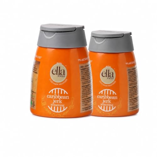 Image of Ella Foods Seasoning | Caribbean Jerk|Pack of 2|Cryogenic Spices | 99% Microbial-free | 100 grams each
