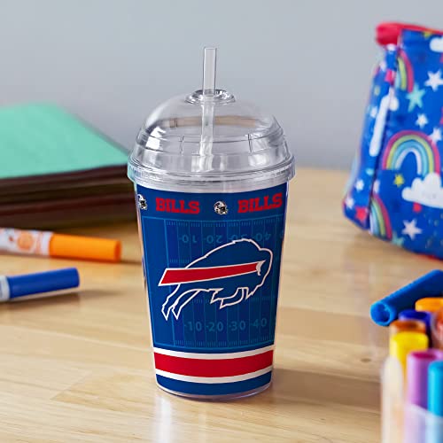 Image of Rico Industries NFL Football Rookie of The Year 12oz Acrylic Tumbler, Youth Tumbler with Swirly Straw