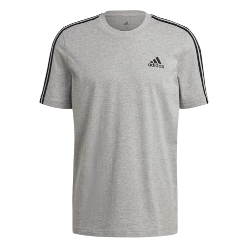 Image of Adidas GL3735 M 3S SJ T T-Shirt Mens Medium Grey Heather S