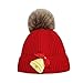 Vovo Mode Garçons Fille Bébé Hiver Chaud Noël Bonnet, Noël Mignon Mode Dessin animé Mignon Petite Boule de Cheveux Chapeau， Bonnet Noël Hiver Chapeau Fete Amusant & Rigolo Durable
