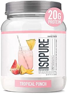 Isopure Infusions, Refreshingly Light Fruit Flavored Whey Protein Isolate Powder, “Shake Vigorously