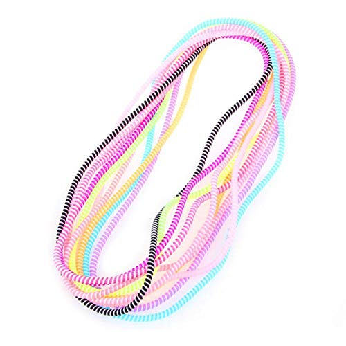TAOYUN 5 PCS USB Cargador Cable Protector de Cable Envoltura de Cable Envoltura de Cable Organizador Protector de Auriculares (Color Aleatorio) Cover