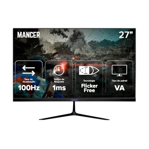 Monitor Gamer Mancer Horizon Z2 | 27 Polegadas | VA | Full HD | 100Hz | 1ms | HDMI/VGA | MCR-HZN27-BL2