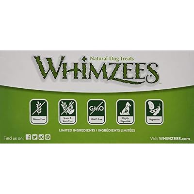 PARAGON 154101 150-Count Box Whimzees Toothbrush Star for Pets, Small